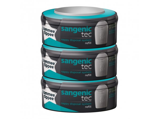 cz tommee tippee sangenic tec 3x cassette sametic kompatibilni no box