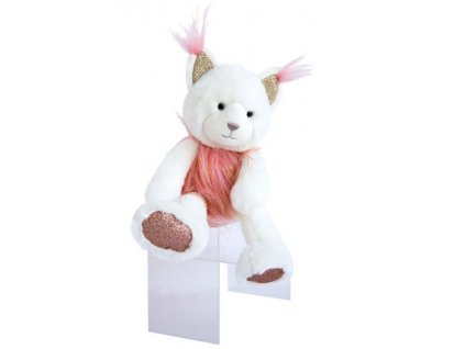 Plyšový rys Histoire d'Ours růžový , 30cm