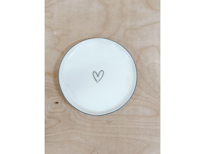 Dezertní talířek grey heart