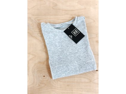 Bavlněné triko Nunu - šedé melírované