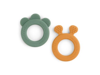 Teether 2 pack Deer friends Mustard 20and 20Green Front 1 700x