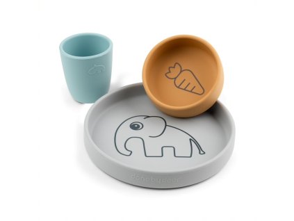 Silikonový jídelní set Elphee