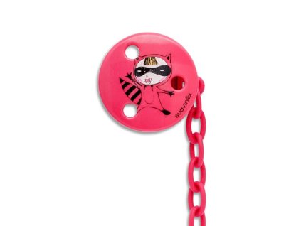 Klip na šidítko kulatý +0m - lupič červený