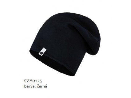 Bavlněná čepice - černá