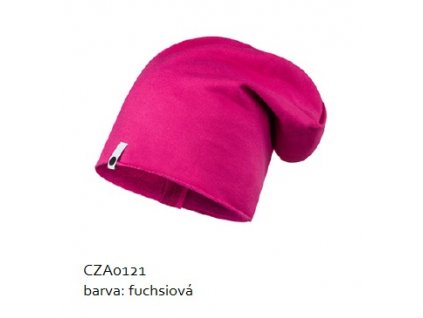Bavlněná čepice - fuchsiová