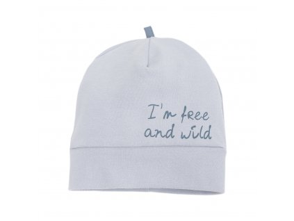 Bavlněná čepice Wild Boy - šedá