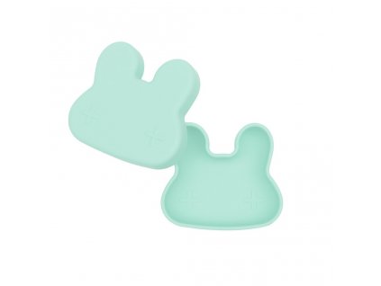 Silikonový svačinový box Bunny - mint