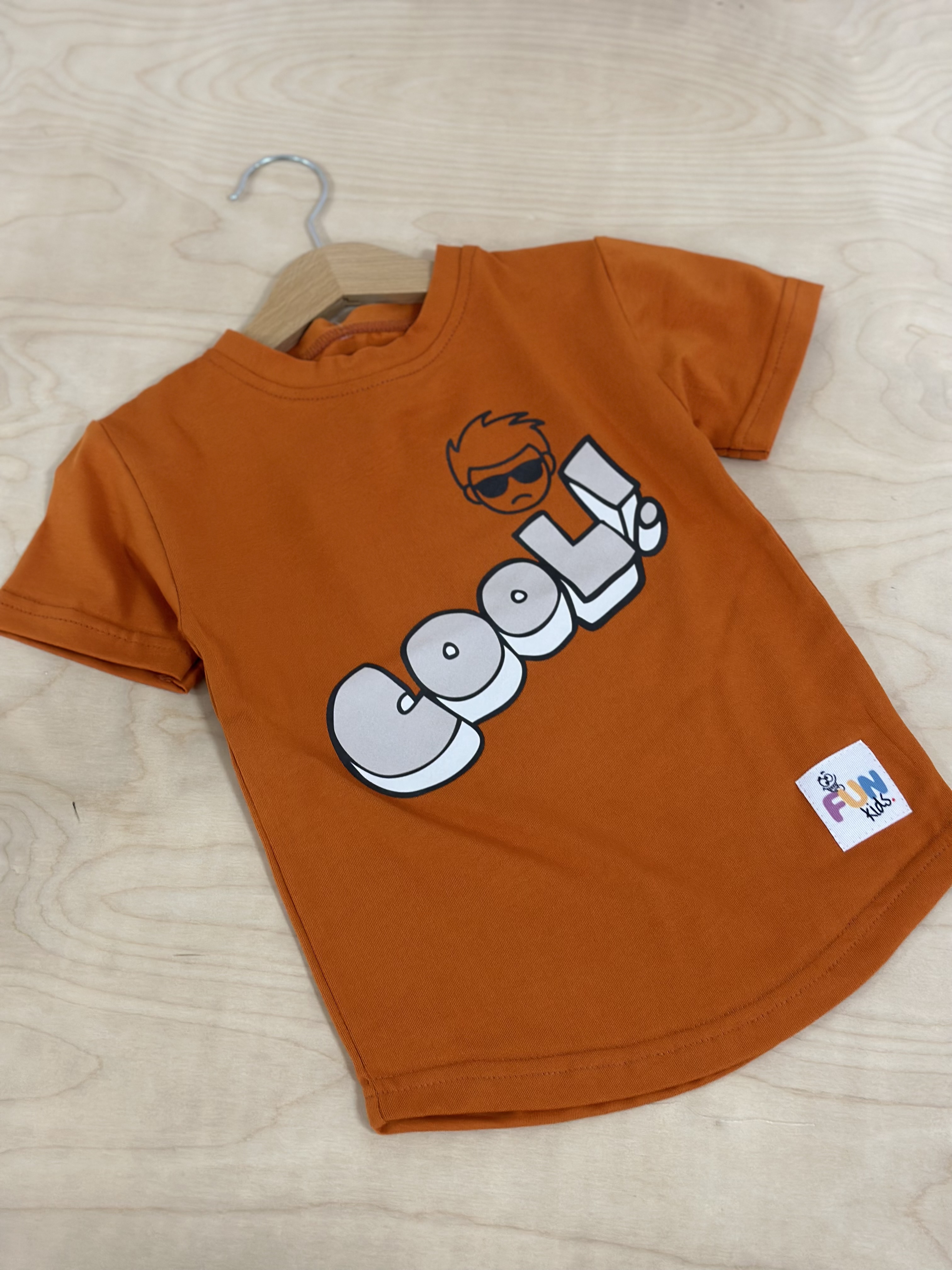Bavlněné triko cool - hořcicové Velikost: 104/110