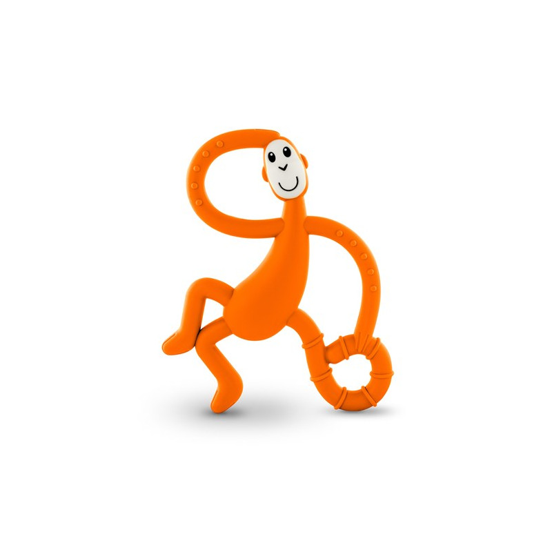 Zubní kartáček a kousátko dancing monkey 2v1 - oranžové