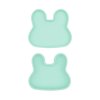 Silikonový svačinový box Bunny - mint