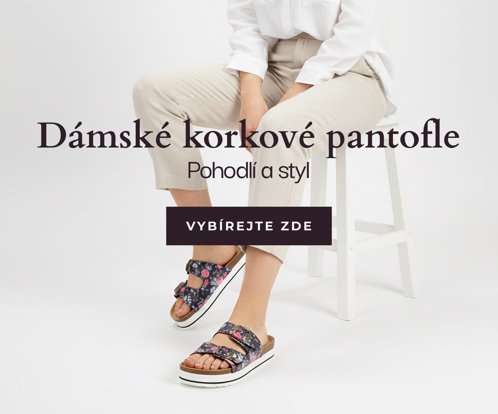 Dámské korkové pantofle SAMLUX