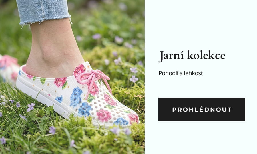 Jarní kolekce dámských pantoflí