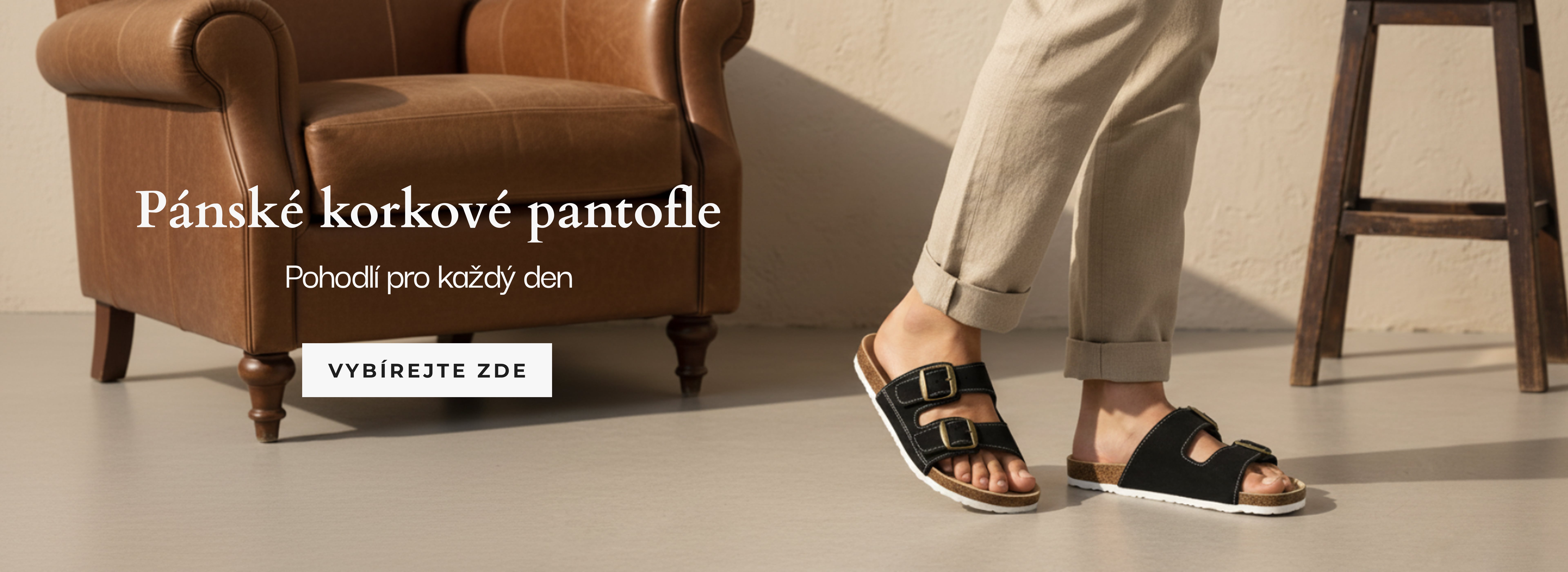 Pánské korkové pantofle SAMLUX