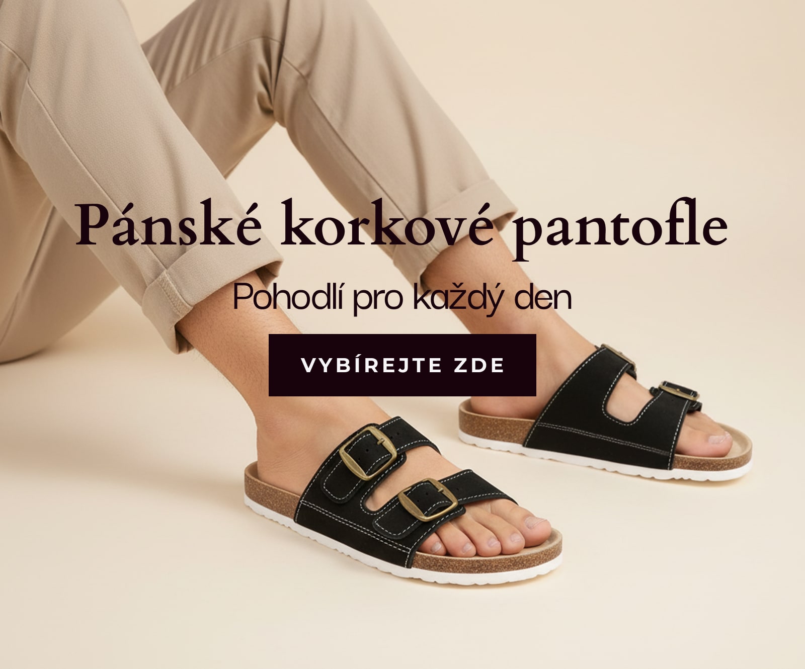 Pánské korkové pantofle SAMLUX