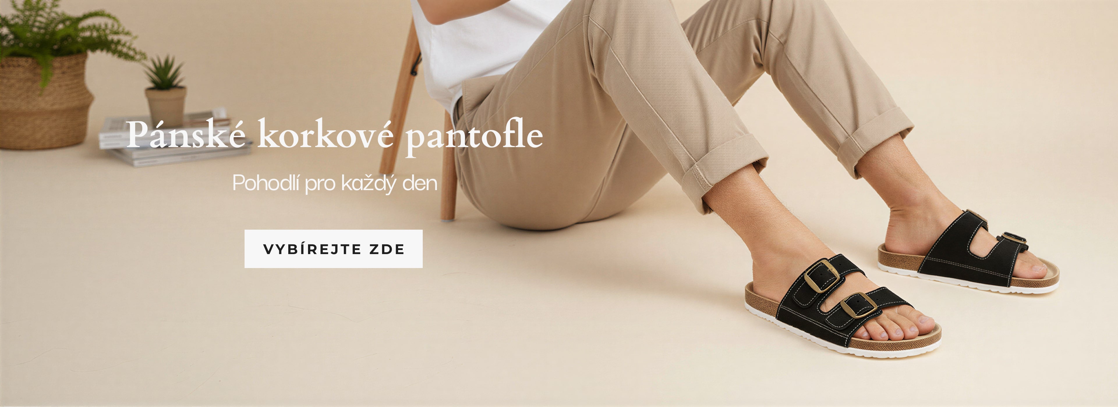 Pánské korkové pantofle SAMLUX