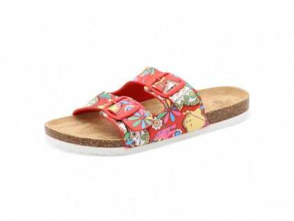 Dámské korkové biopantofle 9018 red