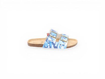 Dětské korkové biopantofle 9022B blue