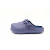 Dámské clogsy s kožíškem modré 588A