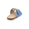 Damske korkove pantofle svetle modre pohled ze zadu