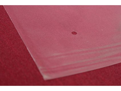 PP sáček s dírkou a lepící klopou 270x380+40mm/40µm