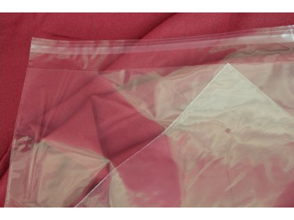 PP sáček s dírkou a lepící klopou 600x850+40mm/50µm
