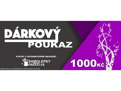 DÁRKOVÝ POUKAZ 1000KČ