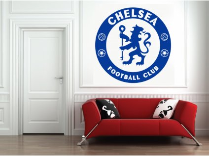 Dárek pro fotbalové fanoušky - logo FC Chelsea | SAMOLEPKYnaZED.cz (barva tmavě modrá)