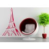 Eiffelova věž - dekorace a samolepky na zeď | SAMOLEPKYnaZED.cz (barva červená)