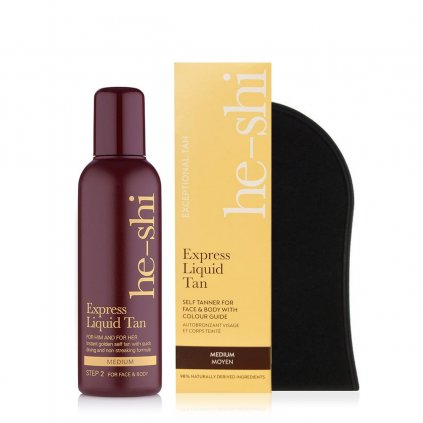 He-Shi Express+Mitt 150ml samoopalovaci krem-liquid