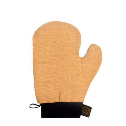 dripping gold luxury exfoliating mitt peelingova rukavice