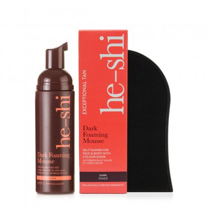 He Shi Dark Foaming Mousse 150ml samoopalovaci pena na Vitiligo