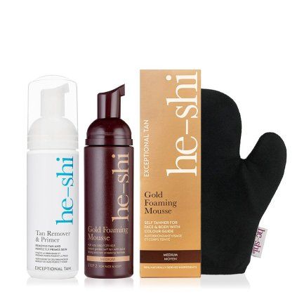 Akcia He Shi Primer+Gold Mousse 1