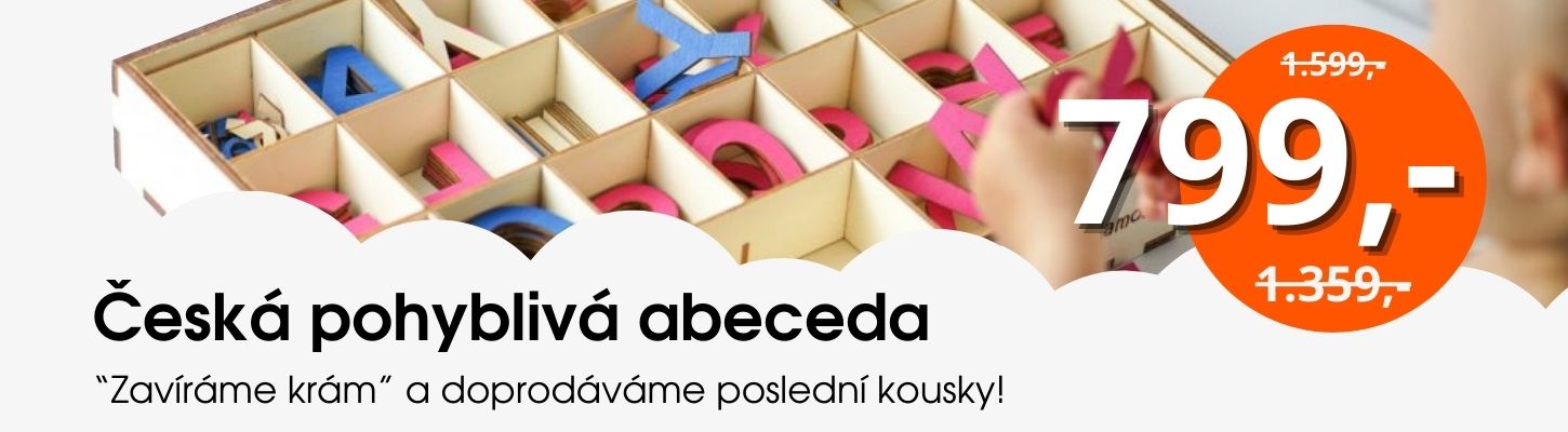Pohyblivá abeceda ve slevě