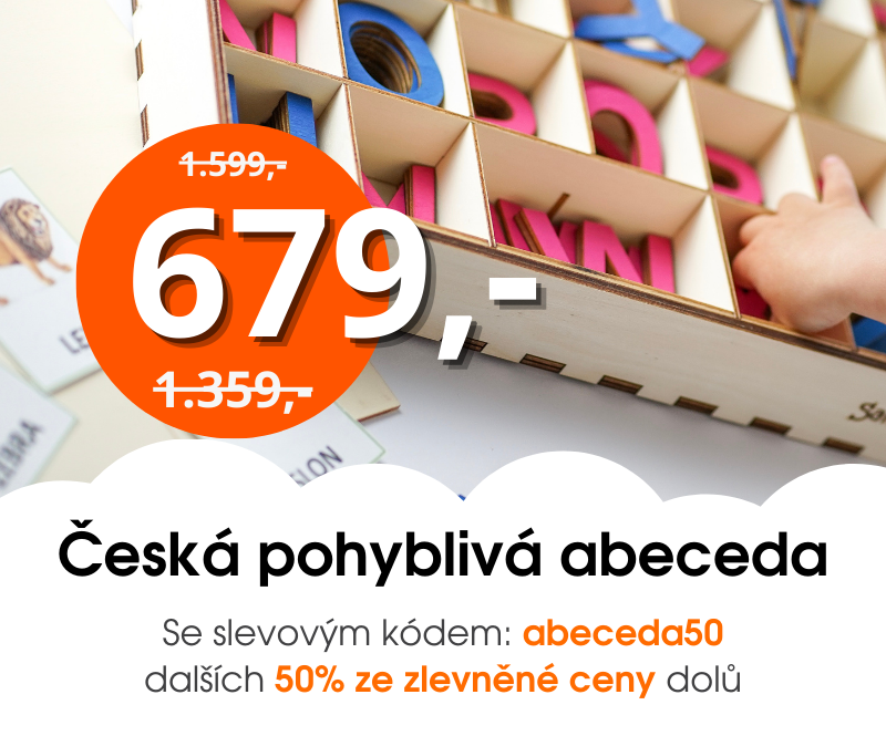 Pohyblivá abeceda ve slevě