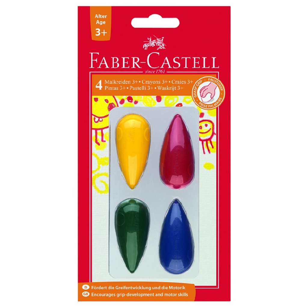 Plastové pastelky do dlaně 4ks Faber-Castell