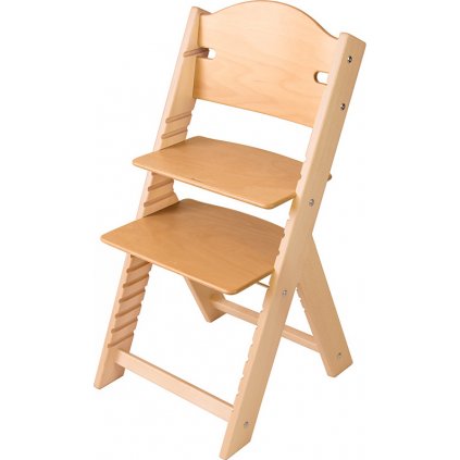 Dětská dřevěná rostoucí židle Sedees – bez povrchové úpravy