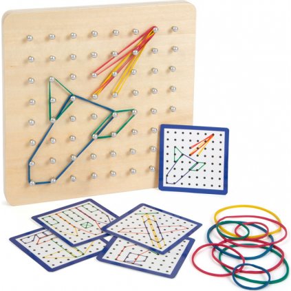 Small foot Dřevěná deska Geoboard