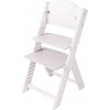 Dětská dřevěná rostoucí židle Sedees mořená - bílá