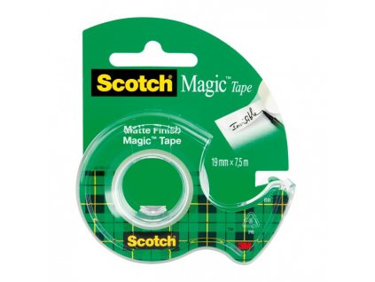 22783 lepiaca paska scotch magic neviditelna popisovatelna 19mm x 7 5m s dispenzorom