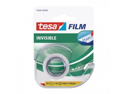 30322 lepiaca paska tesa invisible 19mm x 10m neviditelna popisovatelna s dispenzorom