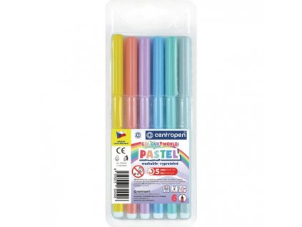 4117 sada popisovacov centropen pastel 7550 6s