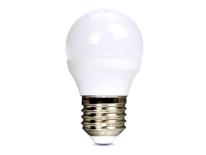 Solight LED žiarovka, miniglobe, 6W, E27, 6000K, 510lm