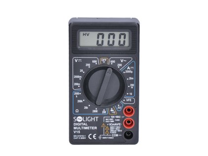 Solight multimeter, test diódy, ochrana proti preťaženiu, bzučiak