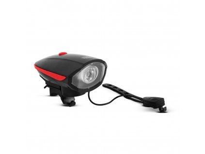 Lampa na bicykel s elektrickým klaksónom - XPE LED - 400 mAh - 450 lm - IP55