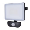 Solight LED reflektor Quick so senzorom, 30W, 2550lm, 4000K, IP44, čierny