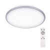 Solight LED stropné svetlo Silver, okrúhle, 24W, 1800lm, stmievateľné, diaľkové ovládanie, 38cm