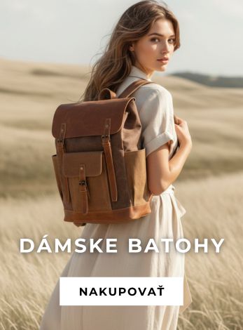 Dámske kožené a plátené batohy do mesta a na túru