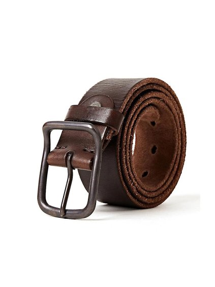 pánsky kožený opasok do riflí hnedý