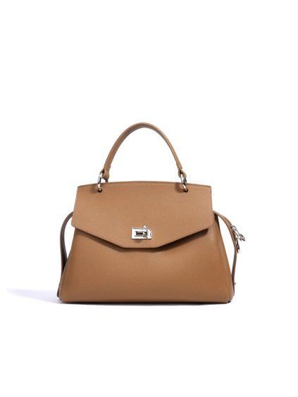 Hneda damska kozena crossbody kabelka ameli
