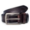 Elegantný pánsky kožený opasok hnedý